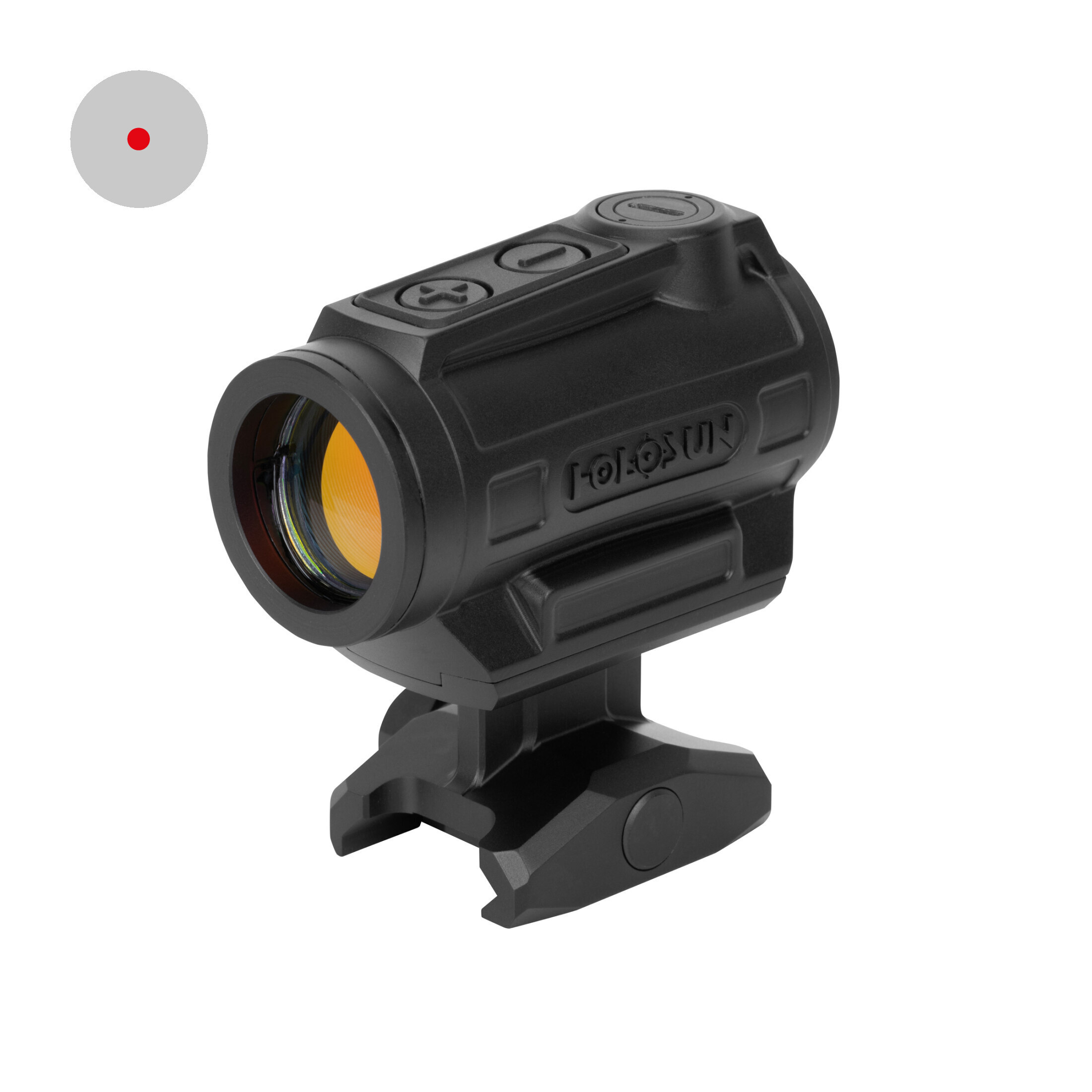 Holosun ARO-EVO-SPR-RD Microdot Red Dot Sight s celovnikom SPR, črn, Picatinny letvica, za lov, špo…