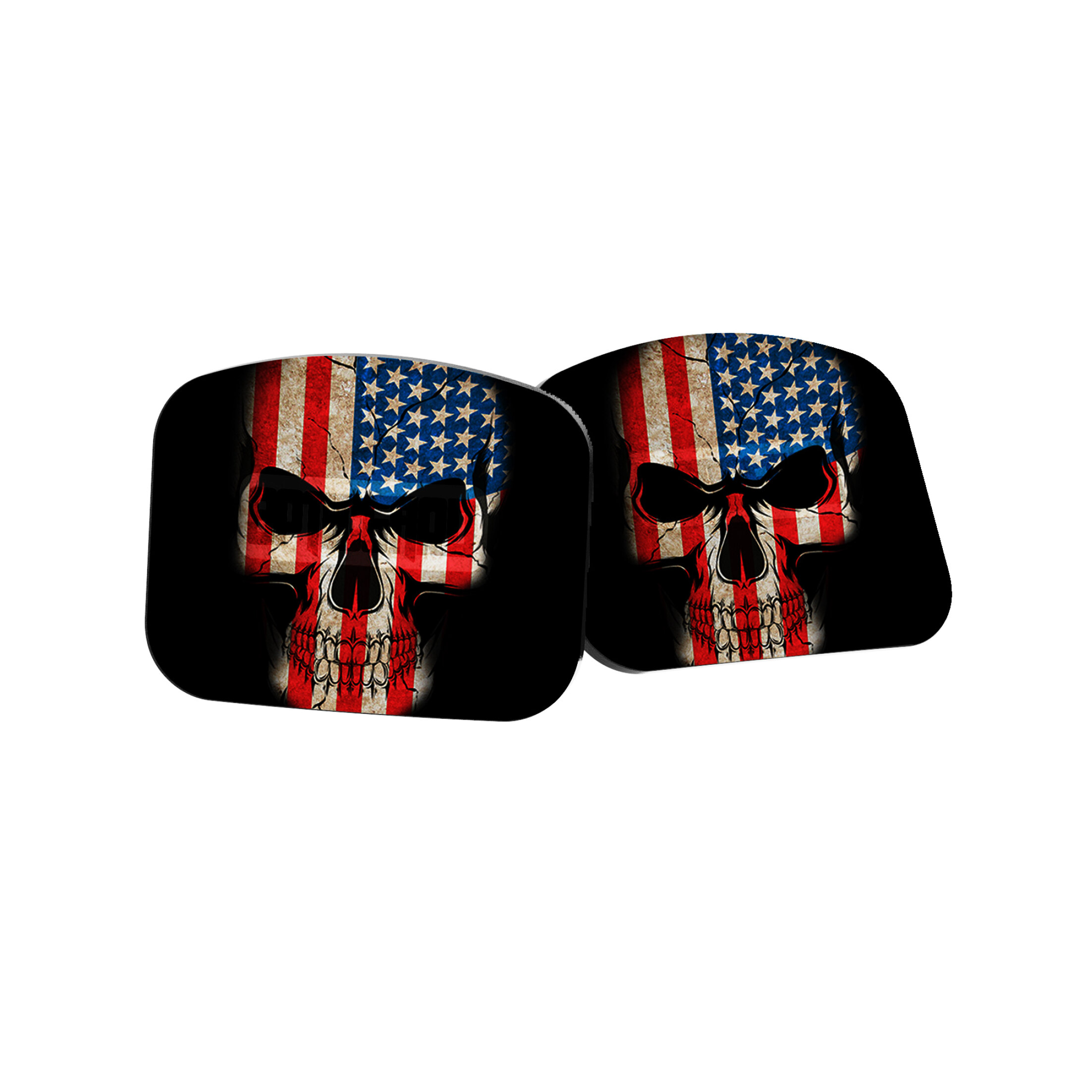 2 kryty na ochranu OpticGard pre Holosun 509T-X2 Us Flag Skull #2