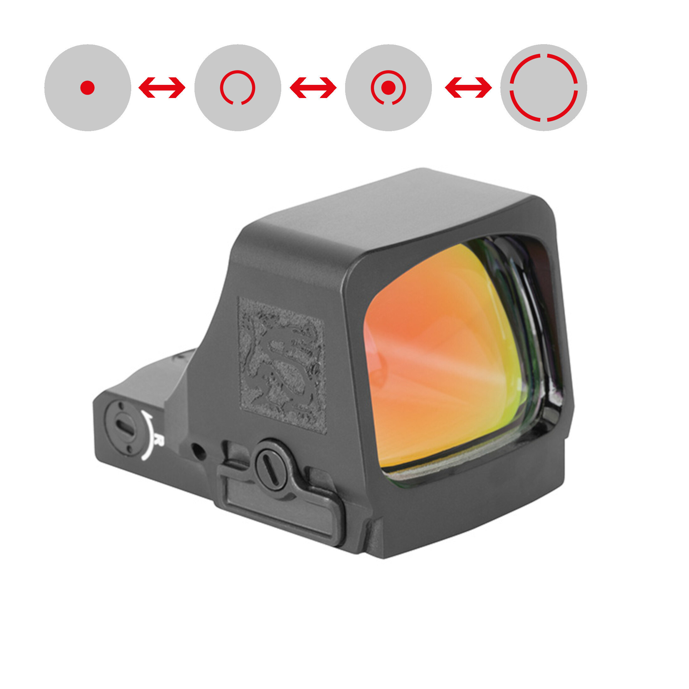 Holosun RONIN-HS507COMP Open Reflex Red Dot Sight + interchangeable 2MOA dot, 8/20/32MOA circle ret…