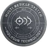 Tecnologia Holosun Sistema multi reticolo 2MOA / 65MOA / 32MOA reticolo intercambiabile